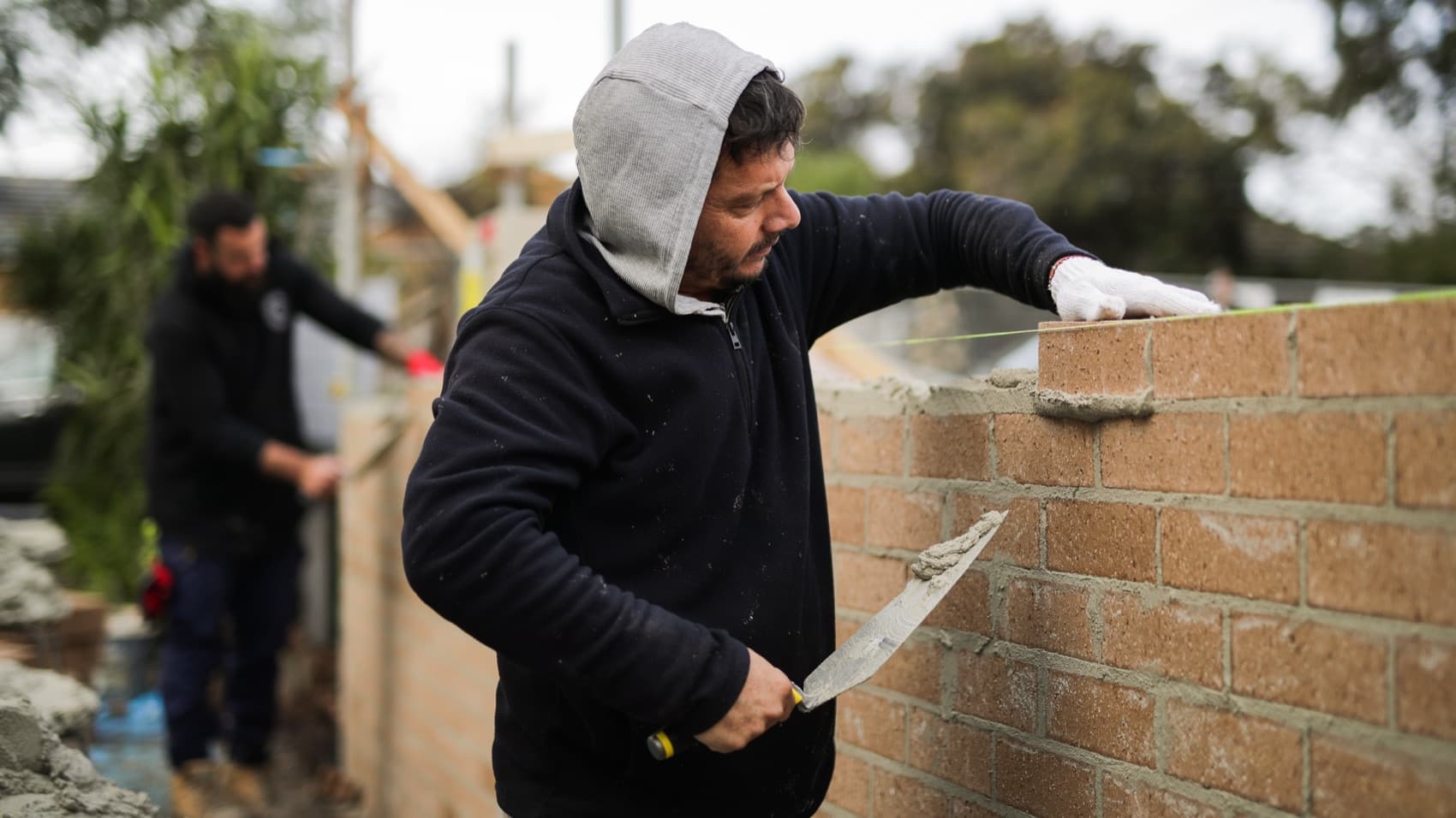 Synergy build, brickwork